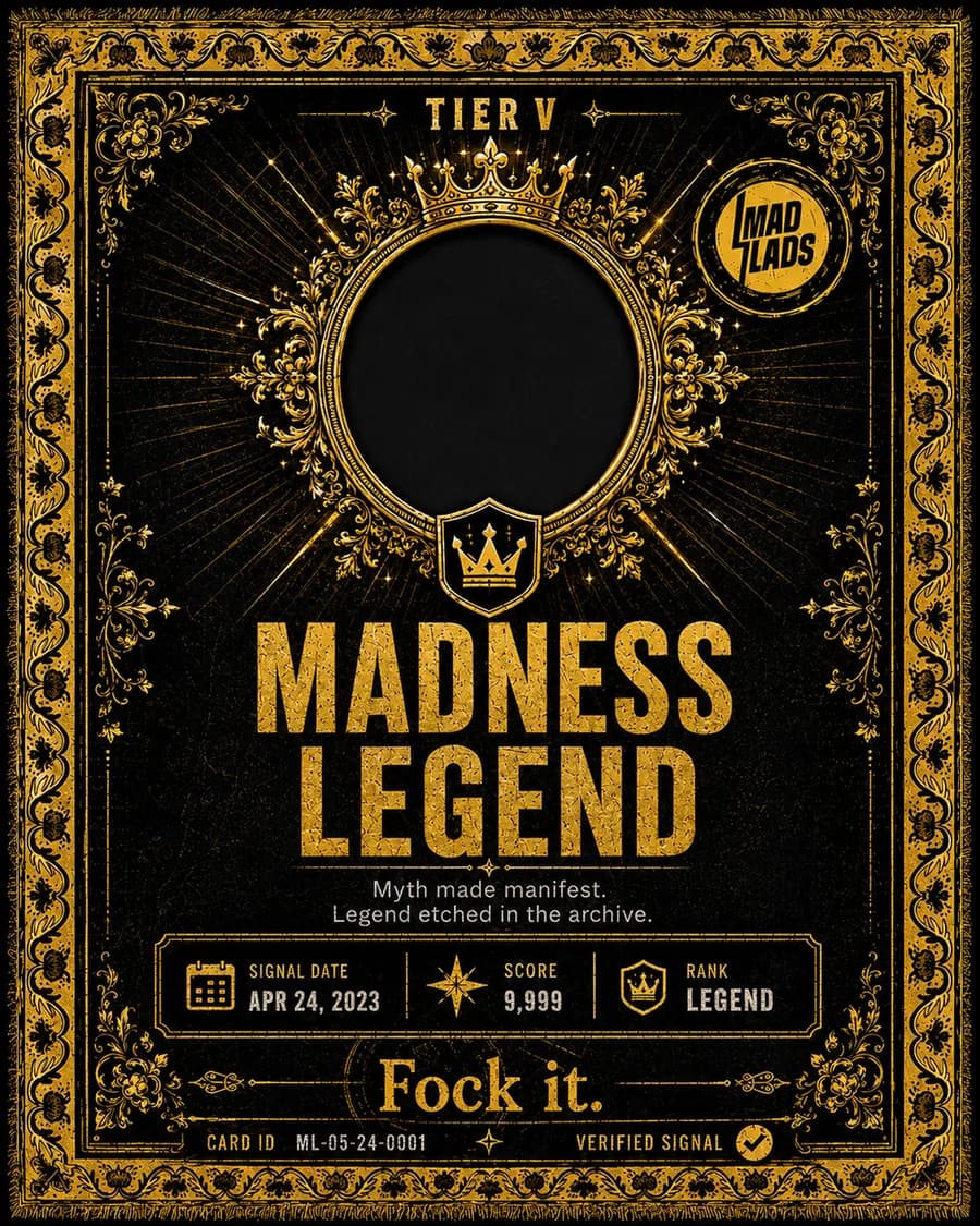 Tier V Madness Legend archive scorecard preview